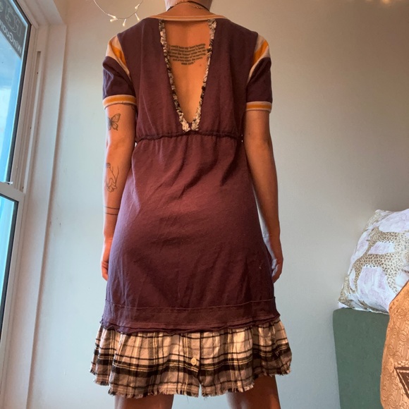 Free People funky tshirt material dress - Picture 2 of 3